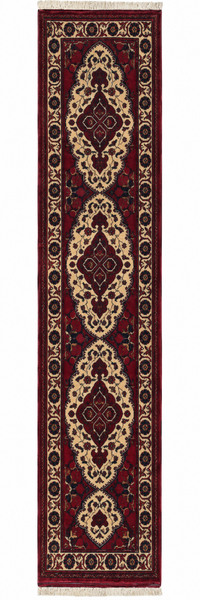 21917- Khal Mohammad Afghan Hand-Knotted Authentic/Traditional/Rug/Size: 9'0" x 2'1"/274cm x 64cm