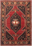 27857-Hamadan Hand-Knotted/Handmade Persian Rug/Carpet Tribal/Nomadic Authentic/ Size: 9'9" x 6'7"/297cm x 201cm