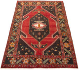 27857-Hamadan Hand-Knotted/Handmade Persian Rug/Carpet Tribal/Nomadic Authentic/ Size: 9'9" x 6'7"/297cm x 201cm