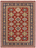 27582-Royal Kazak Hand-Knotted/Handmade Afghan Rug/Carpet Tribal/Nomadic Authentic/ Size: 11'10" x 9'1"/361cm x 277cm