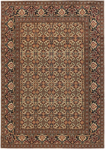 19424 - Tehran Antique  Hand-Knotted/Handmade Persian Rug/Carpet Traditional Authentic/ Size: 6'11"x 4'10"/ 203cm x 140cm