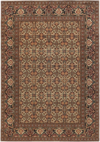 19423-Tehran Antique 1880 Hand-Knotted/Handmade Persian Rug/Carpet Traditional Authentic/ Size: 7'0"x 4'10" / 213cm x 147cm
