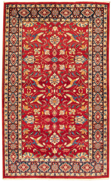 26757-Sarough Hand-Knotted/Handmade Persian Rug/Carpet Traditional Authentic/ Size: 5'2"x 3'1"