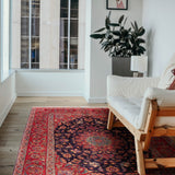 27852-Sarough Hand-Knotted/Handmade Persian Rug/Carpet Traditional Authentic/ Size: 9'8"x 7'5"/295cm x 226cm