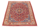 27877-Sarough Hand-Knotted/Handmade Persian Rug/Carpet Traditional Authentic/ Size: 7'1"x 4'5"/216cm x 135cm
