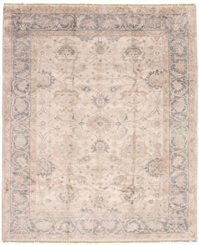 26850- Royal Ushak Hand-Knotted/Handmade Indian Rug/Carpet Traditional/Authentic/Size: 9'10" x 8'0"