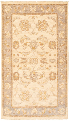 27160- Royal Ushak Hand-Knotted/Handmade Indian Rug/Carpet Traditional/Authentic/Size: 5'2" x 2'11"/244cm x 81cm
