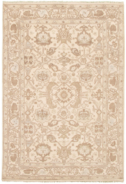 26846- Royal Ushak Hand-Knotted/Handmade Indian Rug/Carpet Traditional/Authentic/Size: 8'10" x 6'2"
