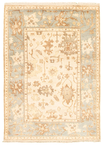 27162- Royal Ushak Hand-Knotted/Handmade Indian Rug/Carpet Traditional/Authentic/Size: 5'11" x 3'11"/180cm x 119cm