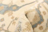 27177- Royal Ushak Hand-Knotted/Handmade Indian Rug/Carpet Traditional/Authentic/Size: 8'10" x 6'0"/269cm x 183cm