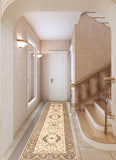 27171- Royal Ushak Hand-Knotted/Handmade Indian Rug/Carpet Traditional/Authentic/Size: 9'7" x 2'6"/292cm x 76cm