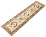 27171- Royal Ushak Hand-Knotted/Handmade Indian Rug/Carpet Traditional/Authentic/Size: 9'7" x 2'6"/292cm x 76cm