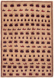 26779- Balutch War Rug/ Persian Hand-knotted Authentic/Nomadic/Tribal Rug/Carpet/ Size: 9'9" x 6'11"