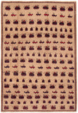 26779- Balutch War Rug/ Persian Hand-knotted Authentic/Nomadic/Tribal Rug/Carpet/ Size: 9'9" x 6'11"