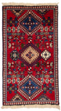 26792-Yalameh Hand-Knotted/Handmade Persian Rug/Carpet Tribal/Nomadic Authentic/ Size: 3'2" x 1'8"