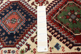 26794-Yalameh Hand-Knotted/Handmade Persian Rug/Carpet Tribal/Nomadic Authentic/ Size: 3'5" x 1'8"