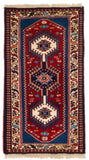 26790-Yalameh Hand-Knotted/Handmade Persian Rug/Carpet Tribal/Nomadic Authentic/ Size: 3'1" x 1'7"