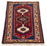 26790-Yalameh Hand-Knotted/Handmade Persian Rug/Carpet Tribal/Nomadic Authentic/ Size: 3'1" x 1'7"