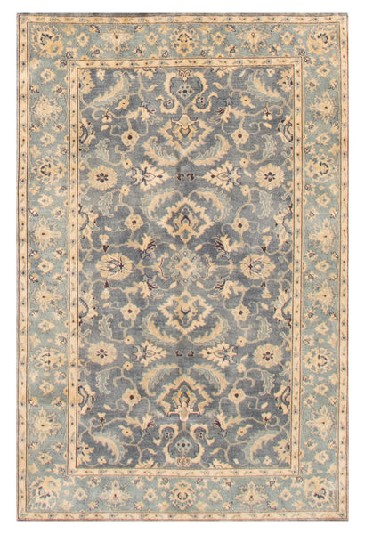 26851- Royal Ushak Hand-Knotted/Handmade Indian Rug/Carpet Traditional/Authentic/Size: 8'6" x 5'6"