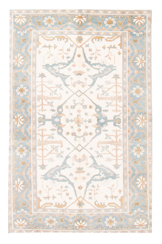 26857- Royal Ushak Hand-Knotted/Handmade Indian Rug/Carpet Traditional/Authentic/Size: 7'10" x 4'11"
