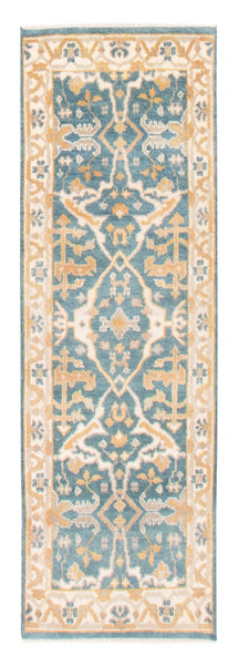 26812- Royal Ushak Hand-Knotted/Handmade Indian Rug/Carpet Traditional/Authentic/Size: 6'1" x 2'7"