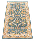26812- Royal Ushak Hand-Knotted/Handmade Indian Rug/Carpet Traditional/Authentic/Size: 6'1" x 2'7"