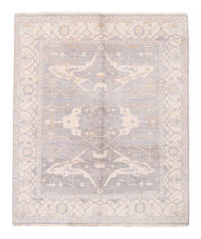 26841- Royal Ushak Hand-Knotted/Handmade Indian Rug/Carpet Traditional/Authentic/Size: 9'10" x 8'0"