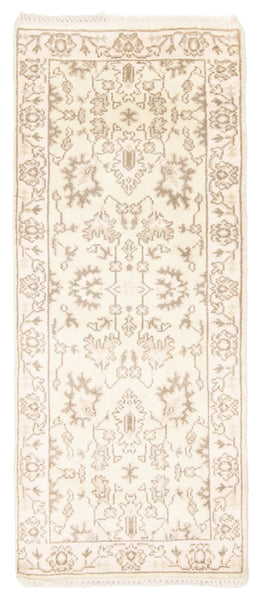 27169- Royal Ushak Hand-Knotted/Handmade Indian Rug/Carpet Traditional/Authentic/Size: 5'11" x 2'7"/180cm x 79cm