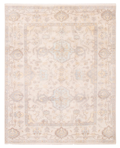 26780- Royal Ushak Hand-Knotted/Handmade Indian Rug/Carpet Traditional/Authentic/Size: 9'10" x 7'10"