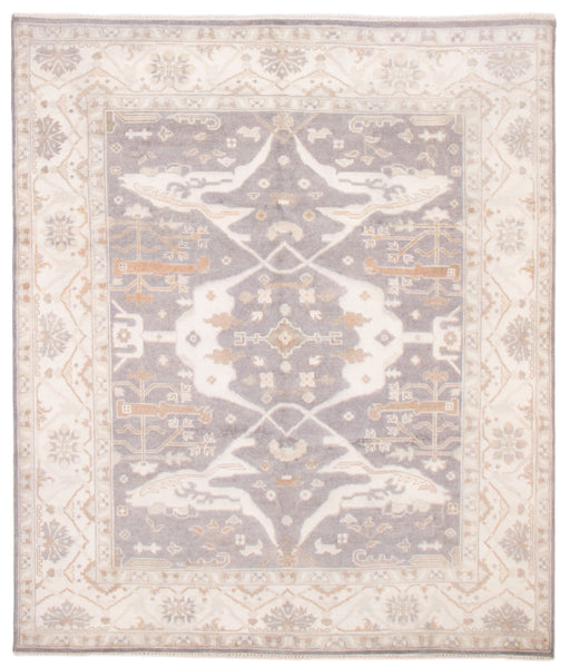26844- Royal Ushak Hand-Knotted/Handmade Indian Rug/Carpet Traditional/Authentic/Size: 9'10" x 8'3"