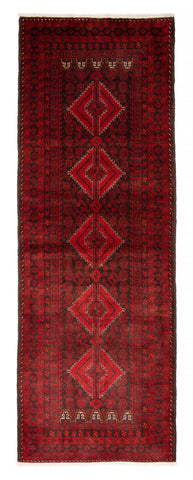 27113- Royal Balutch Persian Hand-knotted Authentic/Nomadic/Tribal Rug/Carpet/ Size: 9'5" x 3'4"