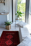 27113- Royal Balutch Persian Hand-knotted Authentic/Nomadic/Tribal Rug/Carpet/ Size: 9'5" x 3'4"