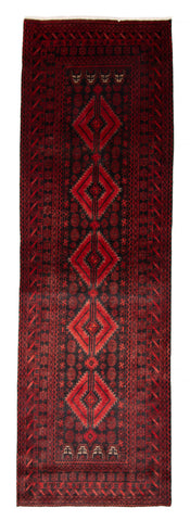 27879- Royal Balutch Persian Hand-knotted Authentic/Nomadic/Tribal Rug/Carpet/ Size: 10'3" x 3'4"/312cm x 102cm