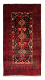 27889- Balutch Persian Hand-knotted Authentic/Nomadic/Tribal Rug/Carpet/ Size: 7'3" x 3'11"/221cm x 119cm