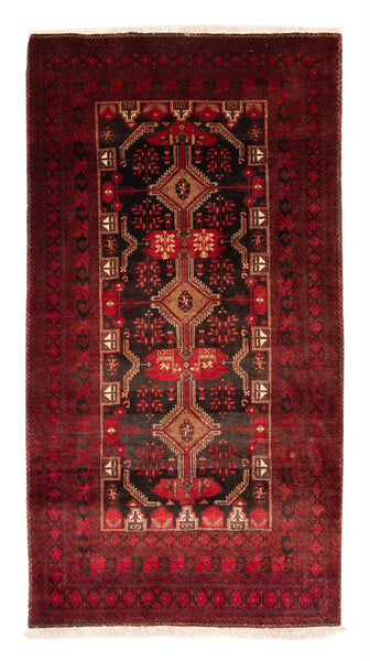 27889- Balutch Persian Hand-knotted Authentic/Nomadic/Tribal Rug/Carpet/ Size: 7'3" x 3'11"/221cm x 119cm