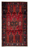 26777-Hamadan Hand-Knotted/Handmade Persian Rug/Carpet Tribal/Nomadic Authentic/ Size: 8'0" x 4'10"