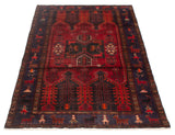 26777-Hamadan Hand-Knotted/Handmade Persian Rug/Carpet Tribal/Nomadic Authentic/ Size: 8'0" x 4'10"