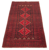 27890- Royal Balutch Persian Hand-knotted Authentic/Nomadic/Tribal Rug/Carpet/ Size: 7'7" x 3'7"/231cm x 109cm