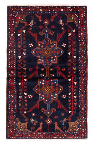 27880-Hamadan Hand-Knotted/Handmade Persian Rug/Carpet Tribal/Nomadic Authentic/ Size: 6'9" x 4'3"/206cm x 130cm