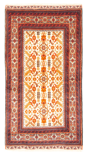 26753- Royal Balutch Persian Hand-knotted Authentic/Nomadic/Tribal Rug/Carpet/ Size: 5'1" x 2'9"