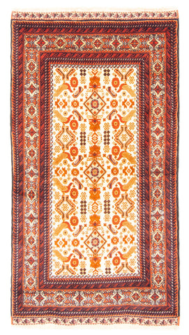 26753- Royal Balutch Persian Hand-knotted Authentic/Nomadic/Tribal Rug/Carpet/ Size: 5'1" x 2'9"