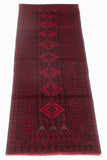 27110- Royal Balutch Persian Hand-knotted Authentic/Nomadic/Tribal Rug/Carpet/ Size: 13'1" x 3'5"