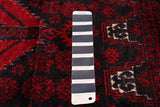 27110- Royal Balutch Persian Hand-knotted Authentic/Nomadic/Tribal Rug/Carpet/ Size: 13'1" x 3'5"