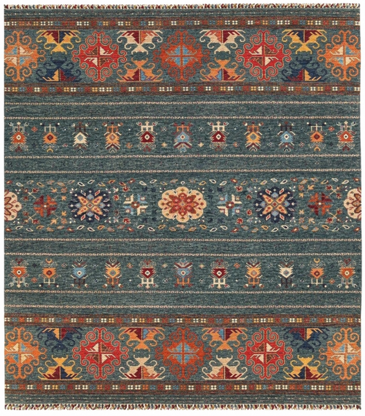 25213- Royal Chobi Ziegler Afghan Hand-Knotted Contemporary/Traditional/Size: 9'5" x 8'4"/287cm x 254cm