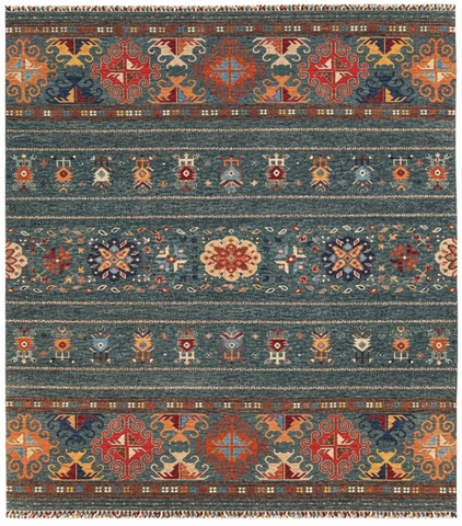 25213- Royal Chobi Ziegler Afghan Hand-Knotted Contemporary/Traditional/Size: 9'5" x 8'4"/287cm x 254cm