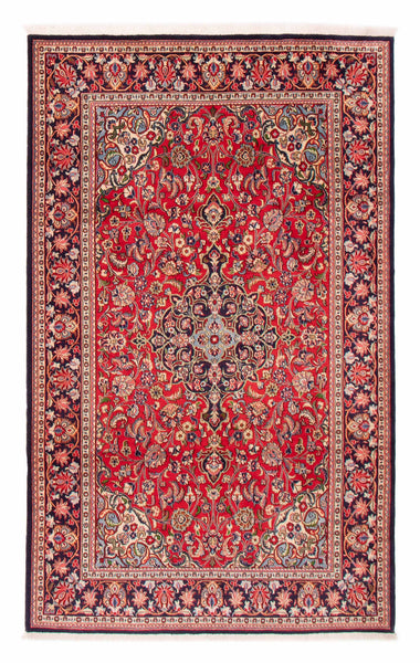 27846-Ghom Hand-knotted/Handmade Persian Rug/Carpet Traditional Authentic/ Size: 8'6" x 5'5"/259cm x 165cm