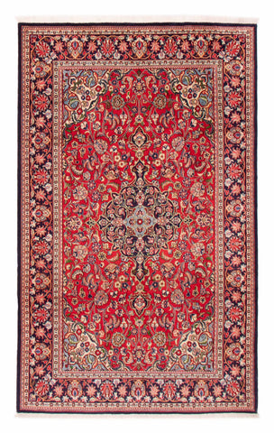 27846-Ghom Hand-knotted/Handmade Persian Rug/Carpet Traditional Authentic/ Size: 8'6" x 5'5"/259cm x 165cm