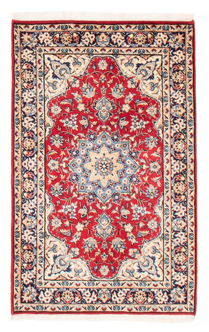 26763- Isfahan Persian Hand-Knotted Authentic/Traditional Carpet/Rug/ Size: 5'0'' x 3'2''