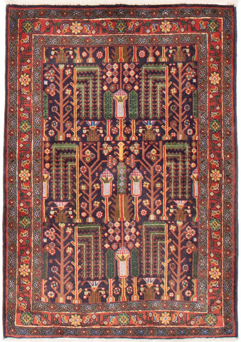 26760- Bidjar Persian Hand-knotted Authentic/Traditional Carpet/Rug/ Size: 5'3" x 3'4"