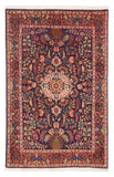26759- Tabriz Persian Hand-knotted Authentic/Traditional Carpet/Wool pile/Cotton base/Rug/Size: 4'11" x 3'6"